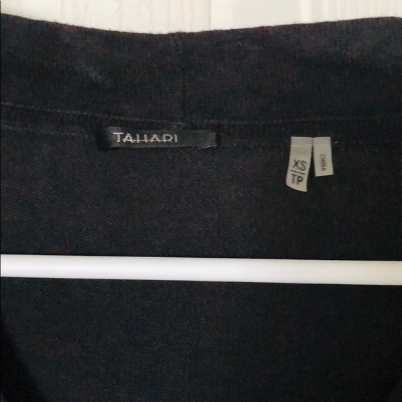 Tahari Black Cotton Cardigan - Picture 3 of 6